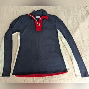 We Norwegians Merino Luxe  Wool 1/4 Zip Ski Pullover L